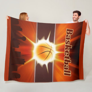 Game-winnende basketbal energie van het Hof MVP Fleece Deken