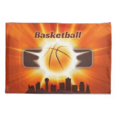 Game-winnende basketbal energie van het Hof MVP Kussensloop (Achterkant)