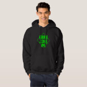 Game Zone Controller Green Video Game Gamer Hoodie (Voorkant volledig)