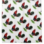 Gamecock: Donkerrood Douchegordijn (Voorkant)