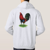 Gamecock: Donkerrood Hoodie (Achterkant)