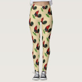 Gamecock:  Donkerrood Leggings (Voorkant)