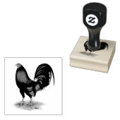 Gamecock: Donkerrood Rubberstempel (Gestempeld)