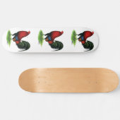 Gamecock: Donkerrood Skateboard (Horizontaal)