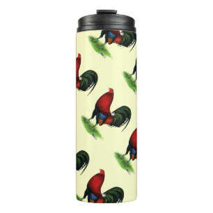 Gamecock: Donkerrood Thermosbeker