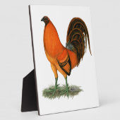 Gamecock Ginger Red Rooster Fotoplaat (Zijkant)