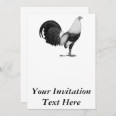 Gamecock Grey Duckwing Kaart (Voorkant / Achterkant)