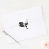 Gamecock Grey Duckwing Ronde Sticker (Envelop)