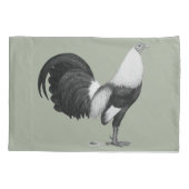 Gamecock Grijze Duckwing Kussensloop (Achterkant)