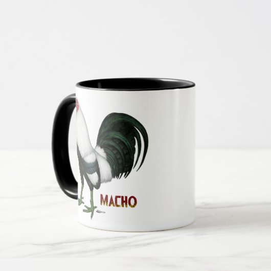 Gamecock Macho Duckwing Mok (Voorkant links)