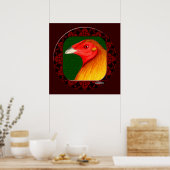 Gamecock omgeven poster (Keuken)