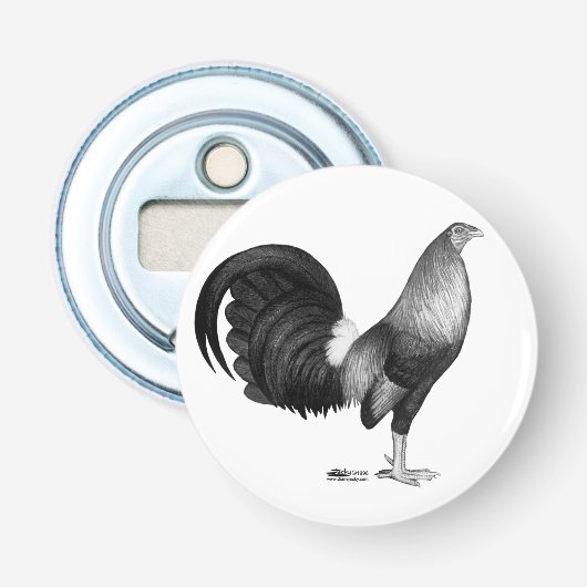 Gamecock Red Hatch Button Flesopener (Voorkant)
