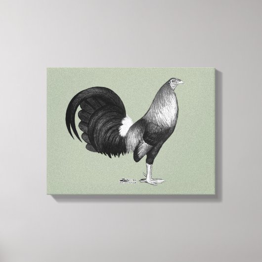 Gamecock Red Hatch Canvas Afdruk (Voorkant)