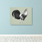 Gamecock Red Hatch Canvas Afdruk (Insitu (Houten vloer))