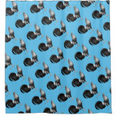 Gamecock Red Hatch Douchegordijn (Voorkant)