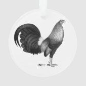Gamecock Red Hatch Ornament (achterkant)
