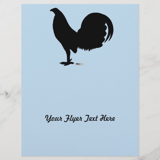 Gamecock Rooster Silhouette (Voorkant)