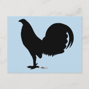Gamecock Rooster Silhouette Briefkaart