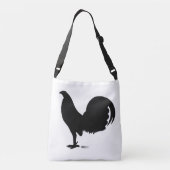 Gamecock Rooster Silhouette Crossbody Tas (Achterkant)