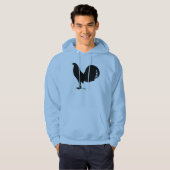 Gamecock Rooster Silhouette Hoodie (Voorkant volledig)