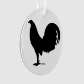 Gamecock Rooster Silhouette Ornament (voorkant)