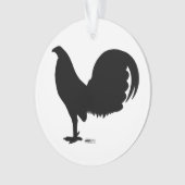 Gamecock Rooster Silhouette Ornament (voorkant)