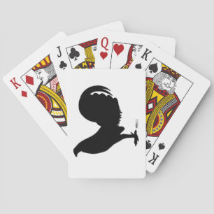 Gamecock Rooster Silhouette Pokerkaarten