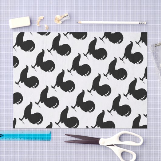 Gamecock Rooster Silhouette Tissuepapier (Craft)