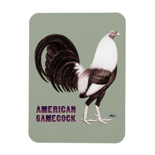 Gamecock Sepia Magneet (Verticaal)