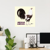 Gamecock Sepia Poster (Thuiskantoor)