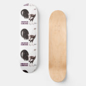 Gamecock Sepia Skateboard (Voorkant)