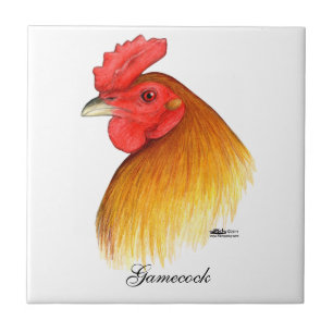 Gamecock Stag Pea Comb Tegeltje