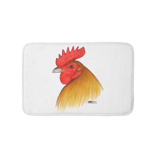 Gamecock Stag Single Comb Badmat (Voorkant)