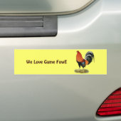 Gamecock Wheaten Rooster Bumpersticker (Op auto)