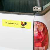 Gamecock Wheaten Rooster Bumpersticker (Op Truck)