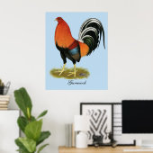Gamecock Wheaten Rooster Poster (Thuiskantoor)