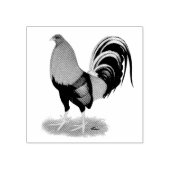 Gamecock Wheaten Rooster Rubberstempel (Afrduk)