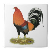 Gamecock Wheaten Rooster Tegeltje (Voorkant)