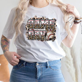 Gamedag Baseball-Shirt, honkbal T-shirt