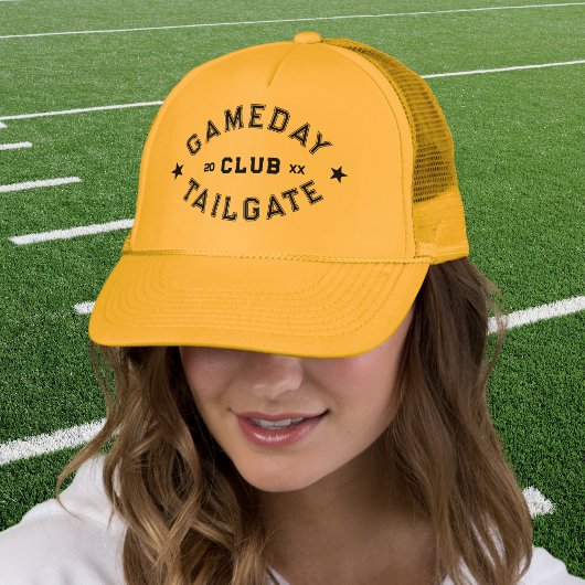 Gameday Tailgate Club Custom Yellow Football Trucker Pet