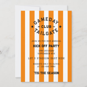 Gameday Tailgate Club Kick Off Party Oranje Team Kaart