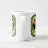 Gamefowl op het Boerderij Extra Grote Mok (Achterkant)