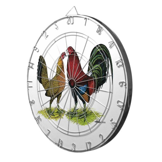 Gamefowl Pair Dartbord (Voorkant Rechts)