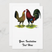 Gamefowl Pair Kaart (Voorkant / Achterkant)