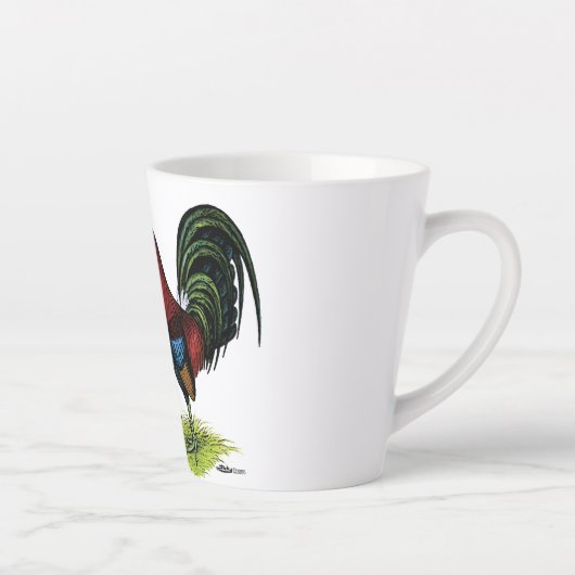 Gamefowl Pair Latte Mok (Rechts)