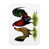Gamefowl Pair Magneet (Verticaal)