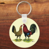 Gamefowl Pair Sleutelhanger (Voorkant)