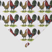 Gamefowl Pair Tissuepapier (Detail)