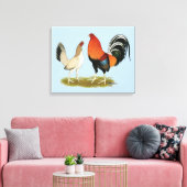 Gamefowl Wheatens Canvas Afdruk (Insitu (Woonkamer))