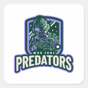 Gamekarakter Game-embleem Game-logo Esports Vierkante Sticker